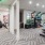 a room with a bike rack and toys