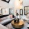 a living room with a couch and a coffee table